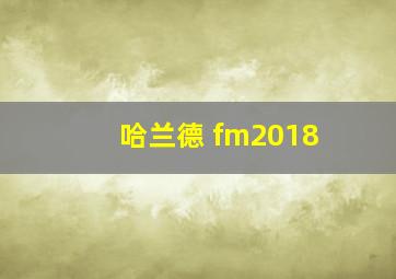 哈兰德 fm2018